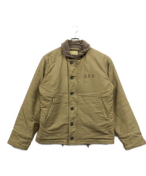 BUZZ RICKSON'S（バズリクソンズ）Buzz Rickson's (バズリクソンズ) デッキジャケット ベージュ サイズ:XXLの古着・服飾アイテム
