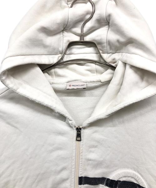 MONCLER（モンクレール）MONCLER (モンクレール) ジップパーカー ホワイト サイズ:Lの古着・服飾アイテム
