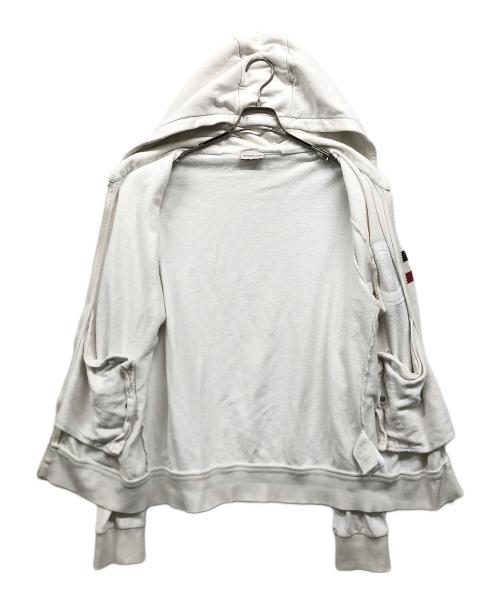 MONCLER（モンクレール）MONCLER (モンクレール) ジップパーカー ホワイト サイズ:Lの古着・服飾アイテム