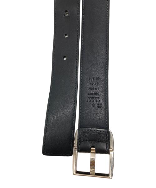 GUCCI（グッチ）GUCCI (グッチ) マイクロ グッチ シグネチャーベルト ブラックの古着・服飾アイテム