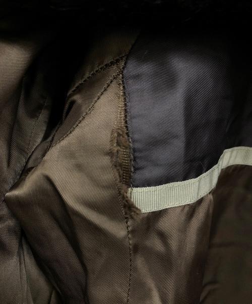 Max Mara Studio（マックスマーラ ストゥディオ）MAX MARA STUDIO (マックスマーラ ストゥディオ) シャギー フーデット コート ブラウン サイズ:40の古着・服飾アイテム