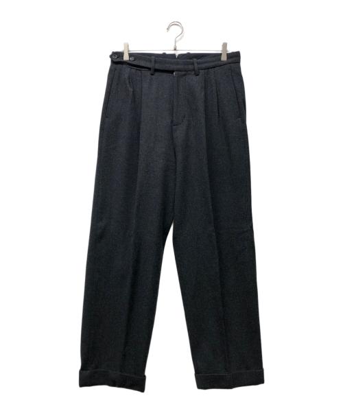 la favola（ラ ファーヴォラ）LA FAVOLA (ラ ファーヴォラ) ウールタックパンツ グレー サイズ:3の古着・服飾アイテム