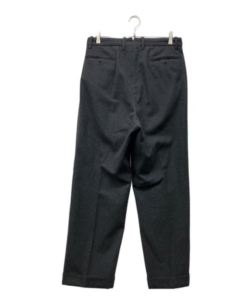 la favola（ラ ファーヴォラ）LA FAVOLA (ラ ファーヴォラ) ウールタックパンツ グレー サイズ:3の古着・服飾アイテム