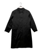 MACKINTOSH×HYKEマッキントッシュ×ハイク）の古着「ゴム引きステンカラーコート」｜ブラック