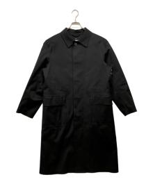 MACKINTOSH×HYKE（マッキントッシュ×ハイク）の古着「ゴム引きステンカラーコート」｜ブラック
