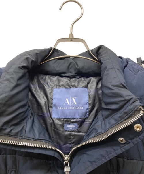 ARMANI EXCHANGE（アルマーニ エクスチェンジ）ARMANI EXCHANGE (アルマーニ エクスチェンジ) ダウンコート ネイビー サイズ:Sの古着・服飾アイテム