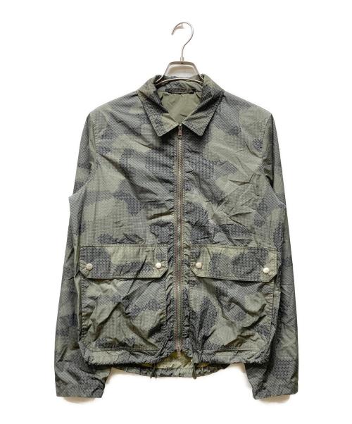 GUCCI（グッチ）GUCCI (グッチ) カモフラナイロンジップアップジャケット カーキ サイズ:44の古着・服飾アイテム
