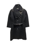 bouchra jarrar Parisブシュラ ジャラール）の古着「ウールコート」｜ブラック