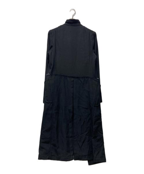 COMME des GARCONS HOMME PLUS（コムデギャルソンオムプリュス）COMME des GARCONS HOMME PLUS (コムデギャルソンオムプリュス) ドッキングデザインコート ブラック サイズ:Sの古着・服飾アイテム