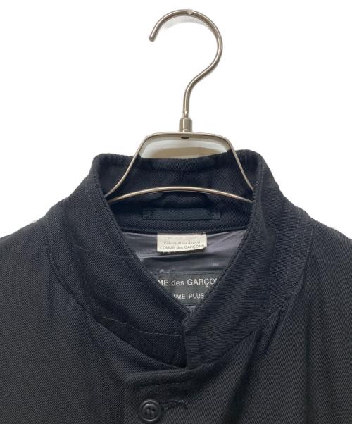 COMME des GARCONS HOMME PLUS（コムデギャルソンオムプリュス）COMME des GARCONS HOMME PLUS (コムデギャルソンオムプリュス) ドッキングデザインコート ブラック サイズ:Sの古着・服飾アイテム