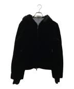 VELOUR NOIR by FOXEY NEWYORKベロア ノワール by フォクシー ニューヨーク）の古着「中綿ベロアジャケット」｜ブラック