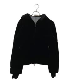 VELOUR NOIR by FOXEY NEWYORK（ベロア ノワール by フォクシー ニューヨーク）の古着「中綿ベロアジャケット」｜ブラック