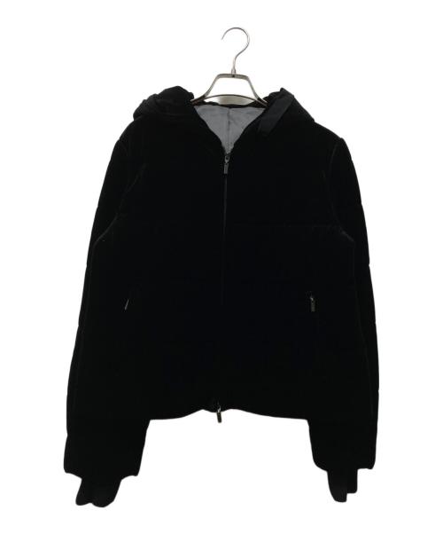 VELOUR NOIR by FOXEY NEWYORK（ベロア ノワール by フォクシー ニューヨーク）VELOUR NOIR by FOXEY NEWYORK (ベロア ノワール by フォクシー ニューヨーク) 中綿ベロアジャケット ブラック サイズ:40の古着・服飾アイテム