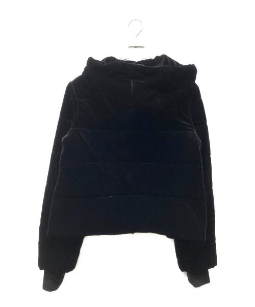 VELOUR NOIR by FOXEY NEWYORK（ベロア ノワール by フォクシー ニューヨーク）VELOUR NOIR by FOXEY NEWYORK (ベロア ノワール by フォクシー ニューヨーク) 中綿ベロアジャケット ブラック サイズ:40の古着・服飾アイテム
