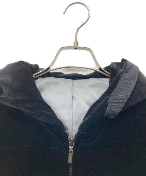 VELOUR NOIR by FOXEY NEWYORK（ベロア ノワール by フォクシー ニューヨーク）VELOUR NOIR by FOXEY NEWYORK (ベロア ノワール by フォクシー ニューヨーク) 中綿ベロアジャケット ブラック サイズ:40の古着・服飾アイテム
