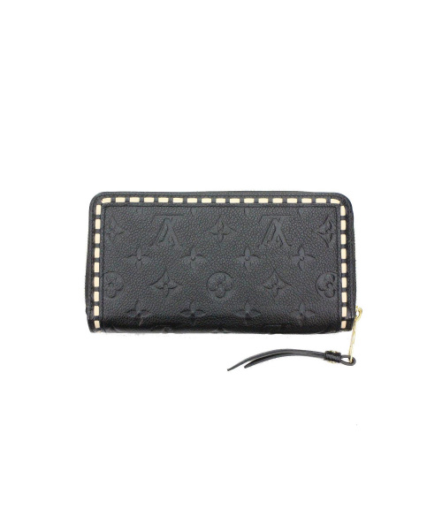 LOUIS VUITTON（ルイ ヴィトン）LOUIS VUITTON (ルイヴィトン) ジッピーウォレット ブラック サイズ:- モノグラム・アンプラント M64805 SP4176　の古着・服飾アイテム