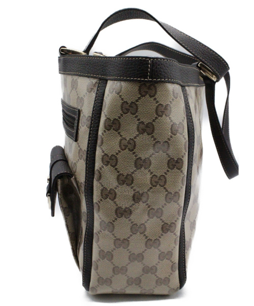 GUCCI（グッチ）GUCCI (グッチ) クリスタルGGトートバッグ ベージュ サイズ:下記参照 GGクリスタル 268639 498879の古着・服飾アイテム