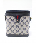 GUCCIグッチ）の古着「ショルダーバッグ」｜ネイビー×ホワイト