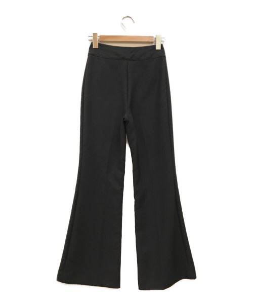 HERMES（エルメス）HERMES (エルメス) シェーヌダンクル ハイウエストフレアパンツ ブラック サイズ:Aの古着・服飾アイテム