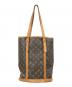 LOUIS VUITTON（ルイ ヴィトン）の古着「バケット モノグラム トートバッグ」｜ブラウン