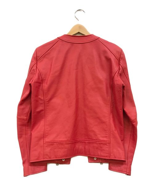 DOWBL（ダブル）DOWBL (ダブル) ライダースジャケット レッド サイズ:42の古着・服飾アイテム