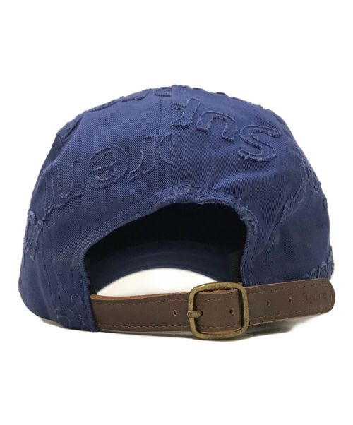SUPREME（シュプリーム）SUPREME (シュプリーム) Lasered Twill Camp Cap ネイビーの古着・服飾アイテム