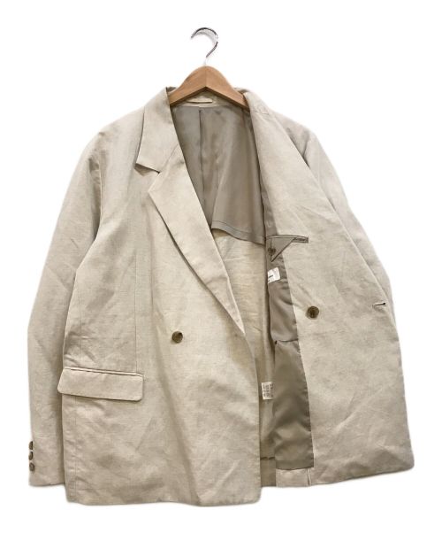 apartment Three（アパートメントスリー）apartment Three (アパートメントスリー) リネンダブルジャケット アイボリー サイズ:1の古着・服飾アイテム