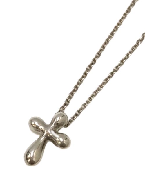 TIFFANY & Co.（ティファニー アンド コー）TIFFANY & Co. (ティファニー) エルサペレッティ ティアドロップクロスネックレス シルバーの古着・服飾アイテム
