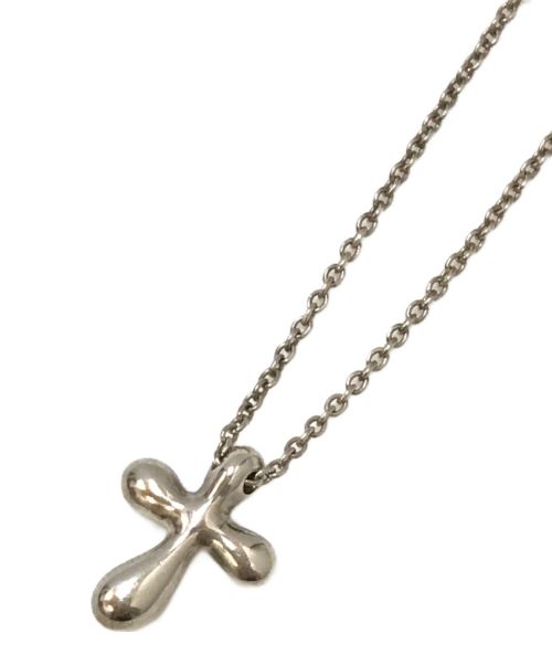 TIFFANY & Co.（ティファニー アンド コー）TIFFANY & Co. (ティファニー) エルサペレッティ ティアドロップクロスネックレス シルバーの古着・服飾アイテム