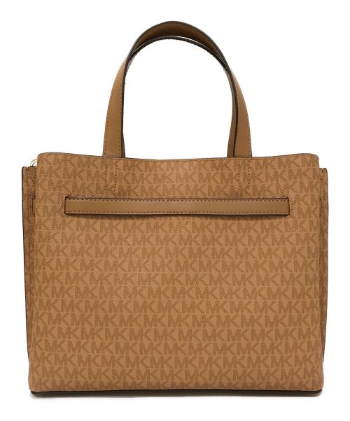 MICHAEL KORS（マイケルコース）MICHAEL KORS (マイケルコース) EMILIA サッチェル ラージ MKシグネチャー ブラウンの古着・服飾アイテム