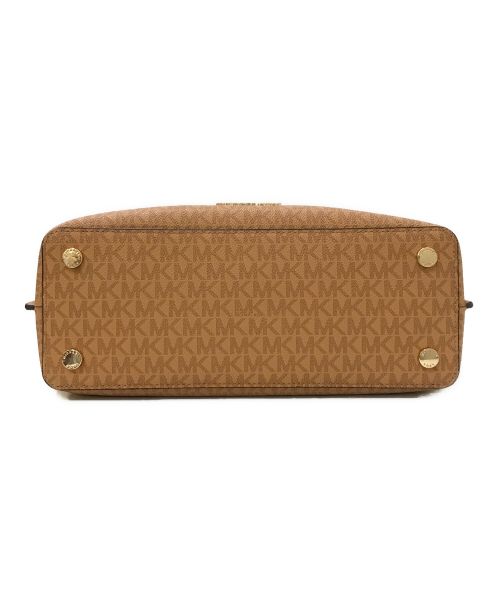 MICHAEL KORS（マイケルコース）MICHAEL KORS (マイケルコース) EMILIA サッチェル ラージ MKシグネチャー ブラウンの古着・服飾アイテム
