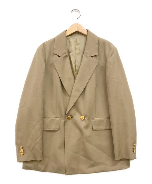 MACPHEE（マカフィー）MACPHEE (マカフィー) ウールギャバジン ダブルブレストジャケット ベージュ サイズ:36の古着・服飾アイテム