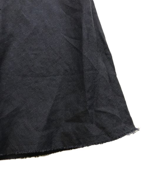 GALERIE VIE（ギャルリーヴィー）GALERIE VIE (ギャルリーヴィー) リネンポプリン フレアマキシスカート ネイビー サイズ:36の古着・服飾アイテム