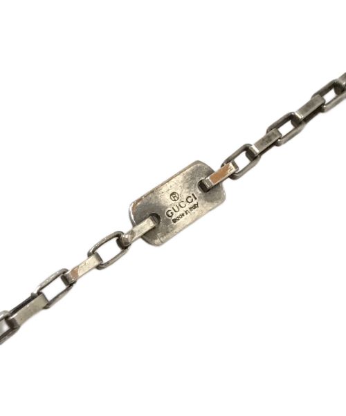 GUCCI（グッチ）GUCCI (グッチ) Gプレートネックレス シルバーの古着・服飾アイテム