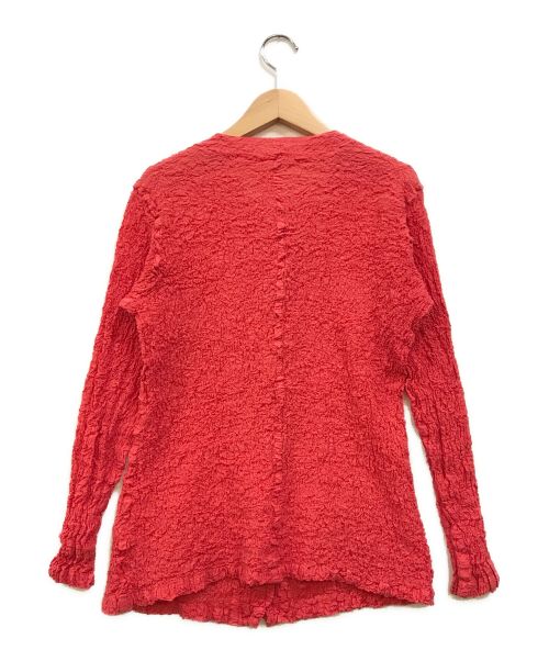 me ISSEY MIYAKE（ミーイッセイ ミヤケ）me ISSEY MIYAKE (ミーイッセイ ミヤケ) プリーツシャツ ショッキングピンク サイズ:-の古着・服飾アイテム