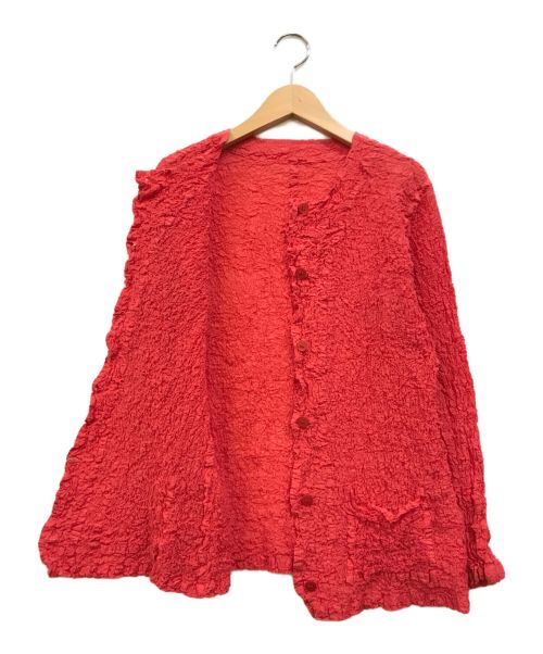 me ISSEY MIYAKE（ミーイッセイ ミヤケ）me ISSEY MIYAKE (ミーイッセイ ミヤケ) プリーツシャツ ショッキングピンク サイズ:-の古着・服飾アイテム