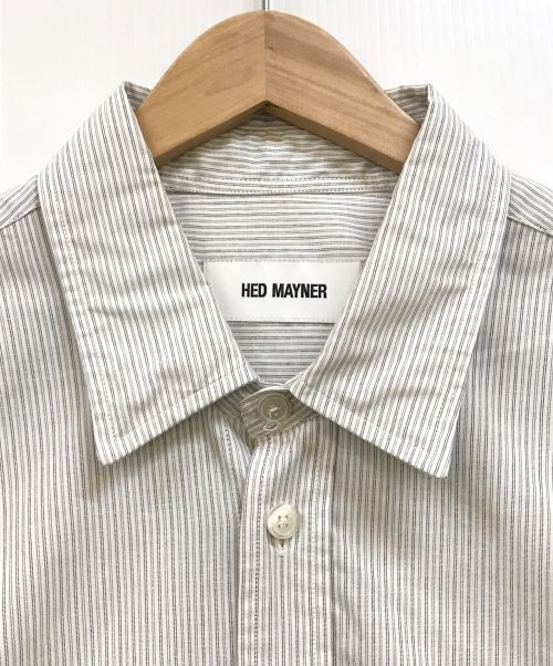 Hed Mayner（ヘド メイナー）Hed Mayner (ヘド メイナー) オーバーサイズストライプシャツ グレー サイズ:Mの古着・服飾アイテム