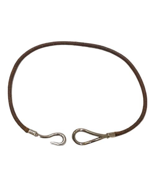 HERMES（エルメス）HERMES (エルメス) ジャンボブレス ブラウン×シルバーの古着・服飾アイテム