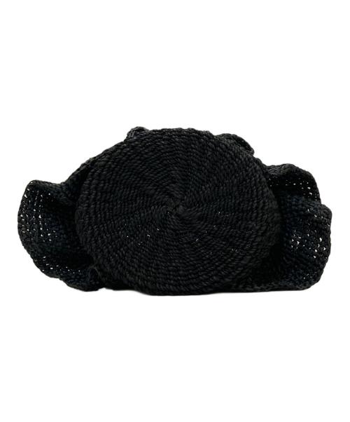 UNITED ARROWS（ユナイテッドアローズ）UNITED ARROWS (ユナイテッドアローズ) フリルカゴバッグ ブラックの古着・服飾アイテム