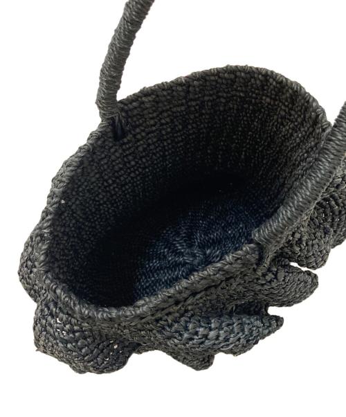 UNITED ARROWS（ユナイテッドアローズ）UNITED ARROWS (ユナイテッドアローズ) フリルカゴバッグ ブラックの古着・服飾アイテム