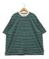 DAIWA PIER39（ダイワ ピア39）の古着「TECH DRAWSTRING MULTI BORDER S/S TEE」｜グリーン