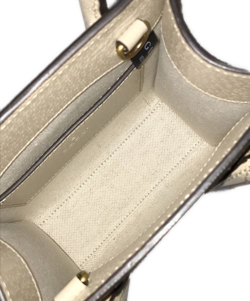 GUCCI（グッチ）GUCCI (グッチ) インターロッキングG 2WAYミニトートバッグ ベージュの古着・服飾アイテム