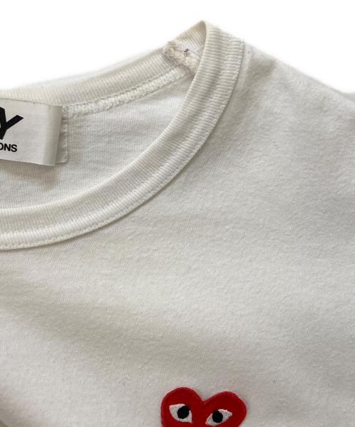 PLAY COMME des GARCONS（プレイコムデギャルソン）PLAY COMME des GARCONS (プレイ コムデギャルソン) アイコニックパッチTシャツ ホワイト サイズ:Lの古着・服飾アイテム
