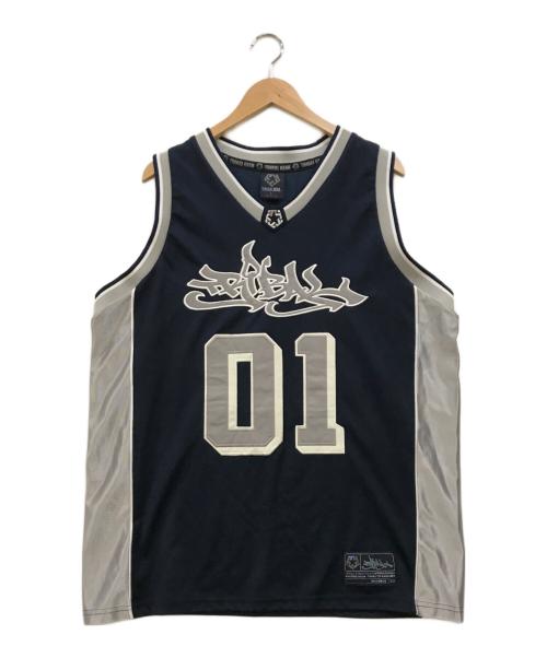 tribal gear（トライバルギア）tribal gear (トライバルギア) ゲームシャツ ネイビー サイズ:Lの古着・服飾アイテム