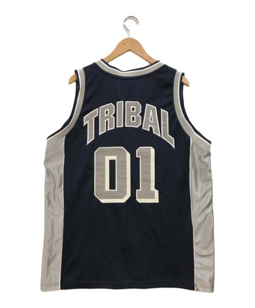 tribal gear（トライバルギア）tribal gear (トライバルギア) ゲームシャツ ネイビー サイズ:Lの古着・服飾アイテム