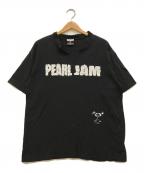 SIGNAL SPORTSシグナルスポーツ）の古着「PEARL JAM VネックTシャツ」｜ブラック