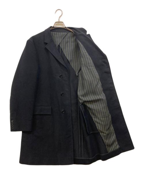 Aquascutum（アクアスキュータム）Aquascutum (アクアスキュータム) コットンチェスターコート ブラック サイズ:42の古着・服飾アイテム