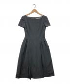FOXEY NEWYORKフォクシーニューヨーク）の古着「ストレッチフレアワンピース」｜グレー