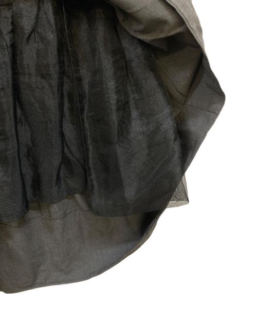 FOXEY NEWYORK（フォクシーニューヨーク）FOXEY NEWYORK (フォクシーニューヨーク) ストレッチフレアワンピース グレー サイズ:38の古着・服飾アイテム