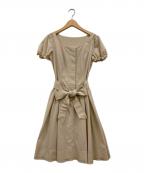 FOXEY NEWYORKフォクシーニューヨーク）の古着「パフスリーブワンピース」｜ベージュ